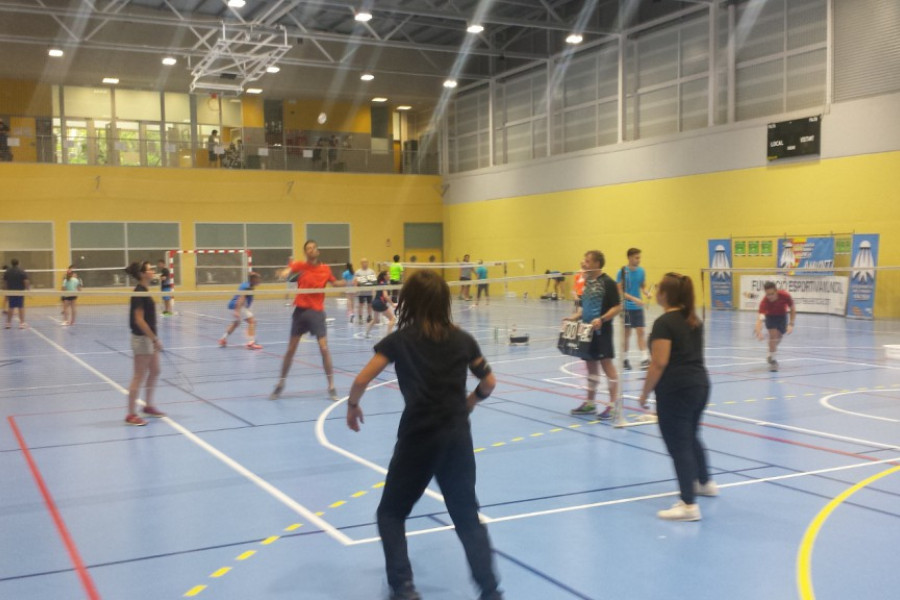 Los menores atendidos en el centro ‘Pi i Margall’ de Burjassot asisten al V Torneo Ciudad de Valencia de Bádminton. Fundación Diagrama. Comunidad Valenciana 2018.