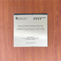 Placa de agradecimiento al SPE ‘Baix Ebre’ y al SPAAI ‘Encanyissada’ de los Mossos d’Esquadra (2025)